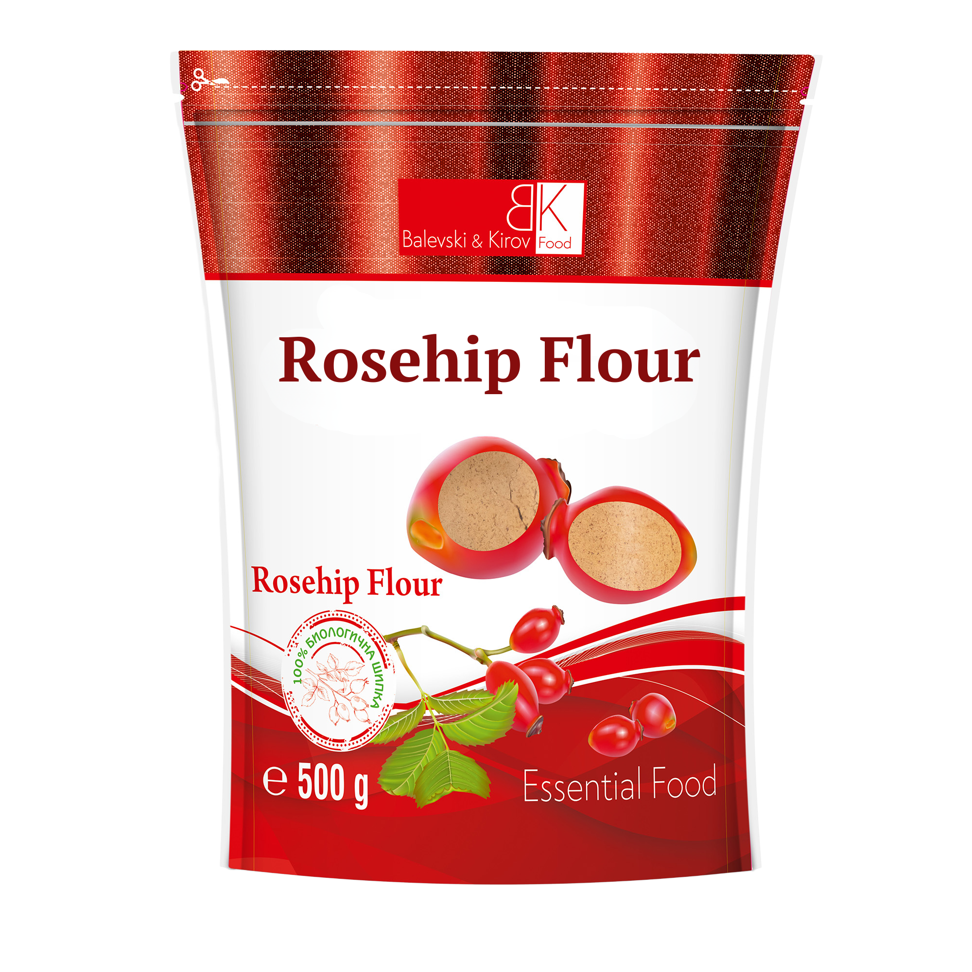 Múka z vysušených plodov šípky. 120 mikrónov - bio produkt