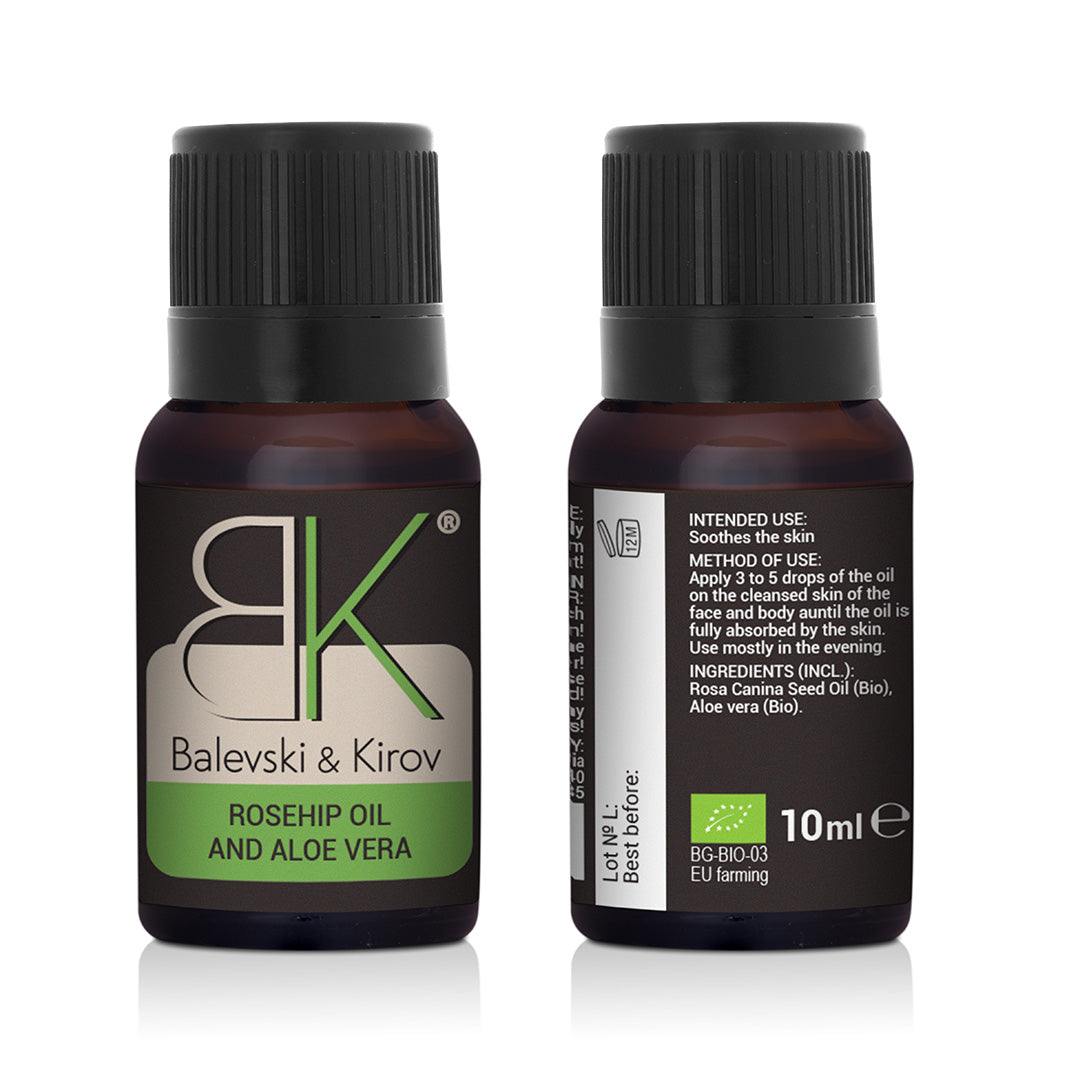 Studená lisovaná olej z šípky s Aloe vera - Biologický produkt