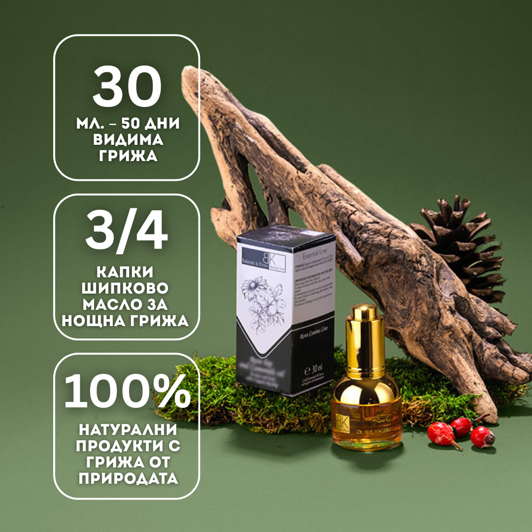 Шипково масло с Aлое Вера  ЛУКС 30 ml - БИО