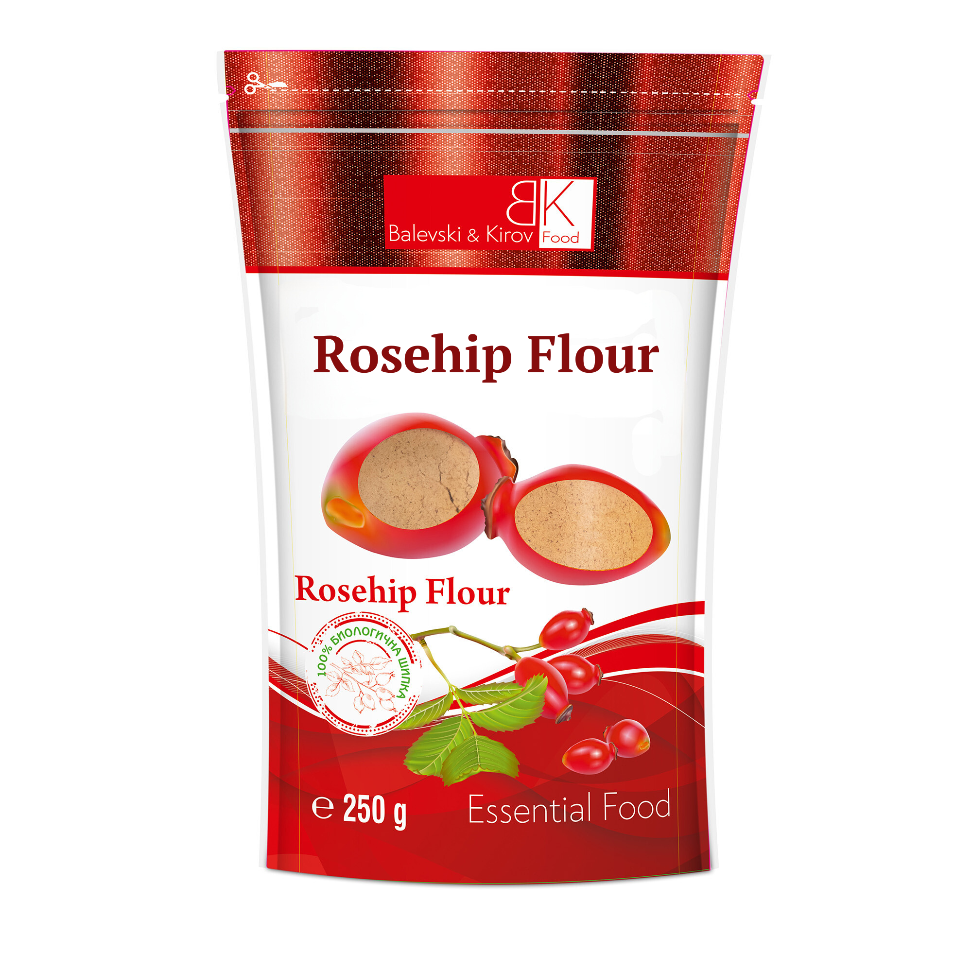 Múka z vysušených plodov šípky. 120 mikrónov - bio produkt