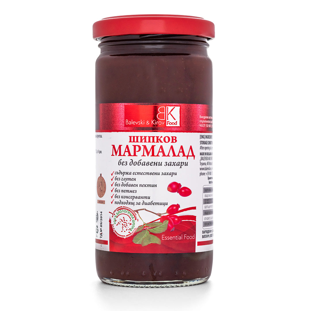 3 броя Шипков мармалад без захар - 100% биологична шипка