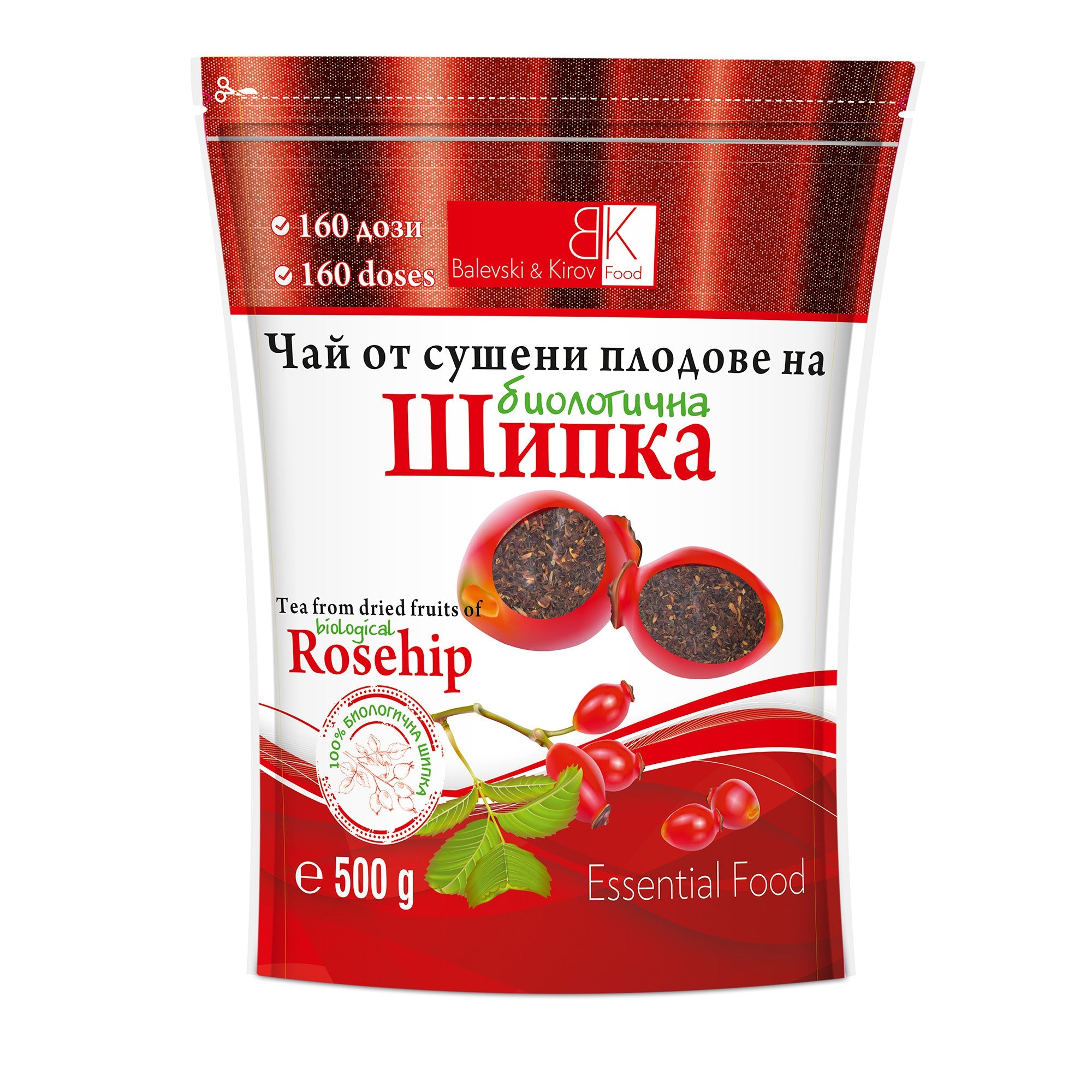Šípkový čaj - Bio produkt - 160 dávok