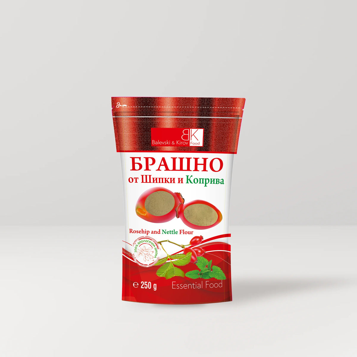 Брашно от шипки с коприва, БИО: опаковка