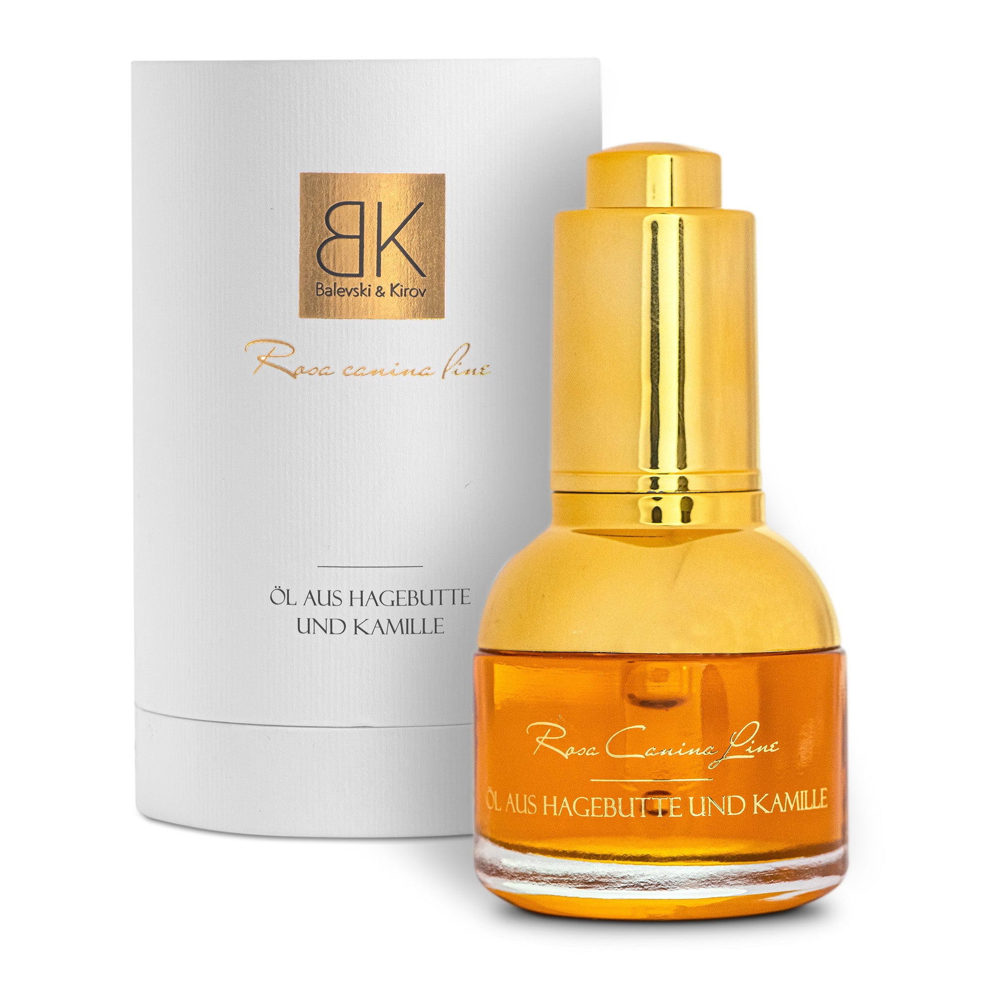 Studená lisované bio olej z šípky s olejom z rímskej harmančeky Premium - 30 ml