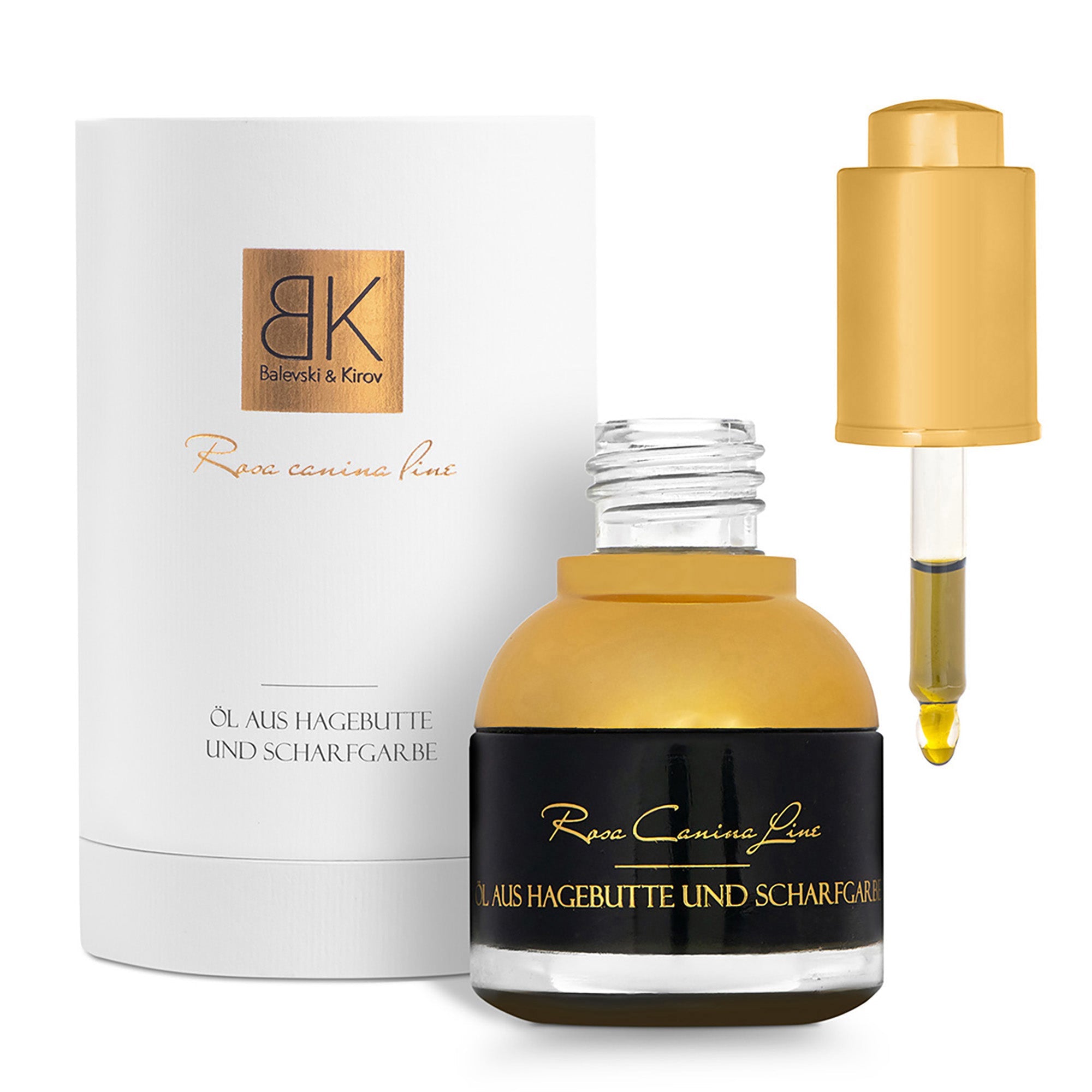 Studená lisované bio olej z šípky s olejom z bielej rebríčky Premium - 30 ml